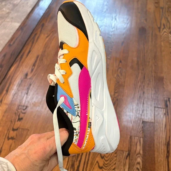 🧡👟PUMA Womens TRC Mira Artisan Lace Up Sneakers Shoes Casual - White. - Picture 5 of 9